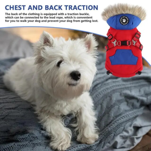 Zipper Dog Coat Zippered Winter Dog Coat Cold Weather Pet Apparel Comfortable Dog Coats For Daily Wear Walking Holiday Party - Image 3