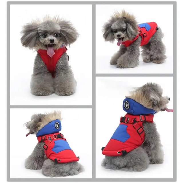 Zipper Dog Coat Zippered Winter Dog Coat Cold Weather Pet Apparel Comfortable Dog Coats For Daily Wear Walking Holiday Party - Image 5