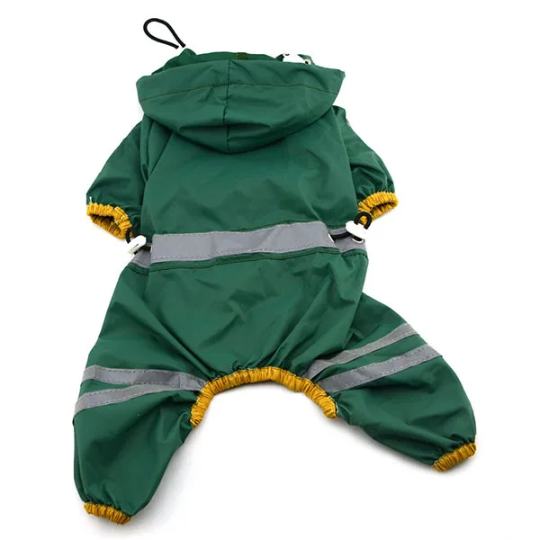 Pet Dog Waterproof Raincoat Reflective Jumpsuit Rain Coat  for Small Medium Large Dog Outdoor Pet Waterproof Hooded Coat Apparel