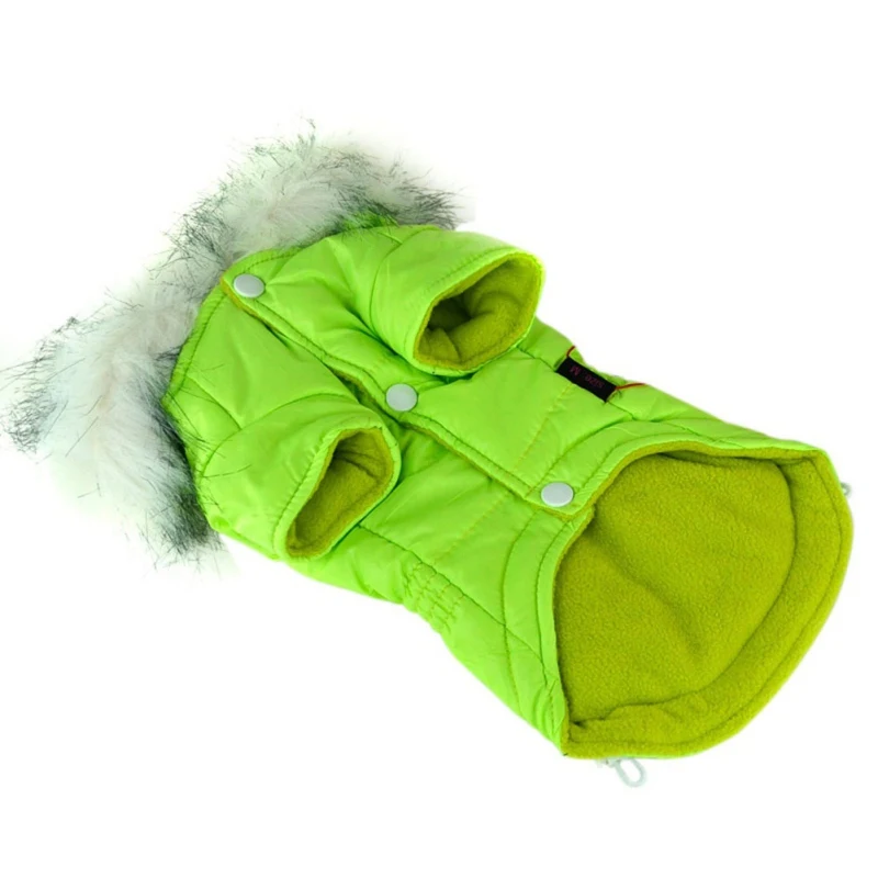 Cozy Dog Winter Coat Windproof Dog Jacket Cold Weather Cat Apparel with Hooded for Small Medium Dogs Cats