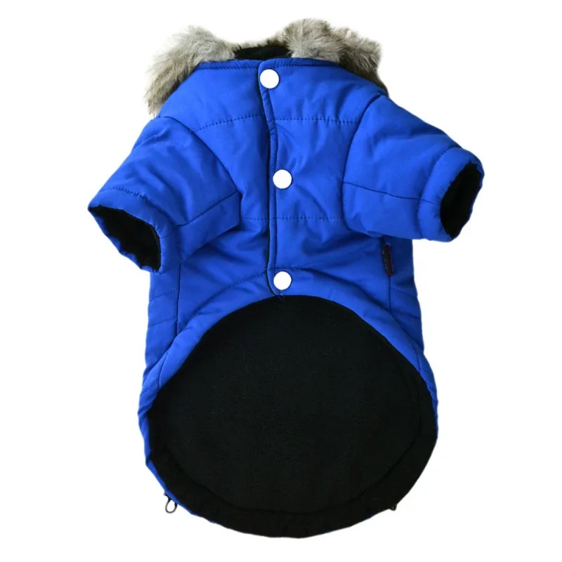 Cozy Dog Winter Coat Windproof Dog Jacket Cold Weather Cat Apparel with Hooded for Small Medium Dogs Cats