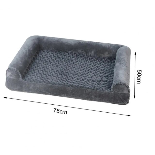 Orthopedic Large Dog Sofa Bed Cozy Pet Couch Nest With Removable Washable Cover Soft Pet Bolster Bed For Big Dogs - Image 6