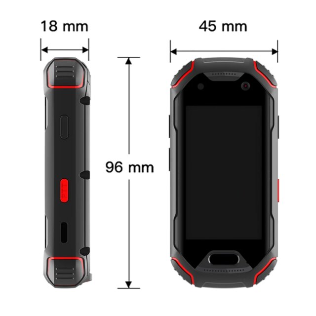 Unihertz ATOM Mini Rugged Smartphone 4GB 64GB Android 9 Octa Core 2.45 inch Unlocked Cellphone 2000mAh NFC - Image 5