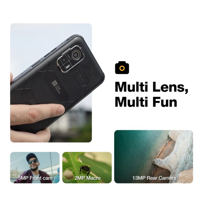 [World Premiere]AGM H MAX Rugged Smartphone 10000mAh Battery 4+128GB HD+ Display 3 Card Slot NFC OTG Reverse Charge Waterproof - Image 5