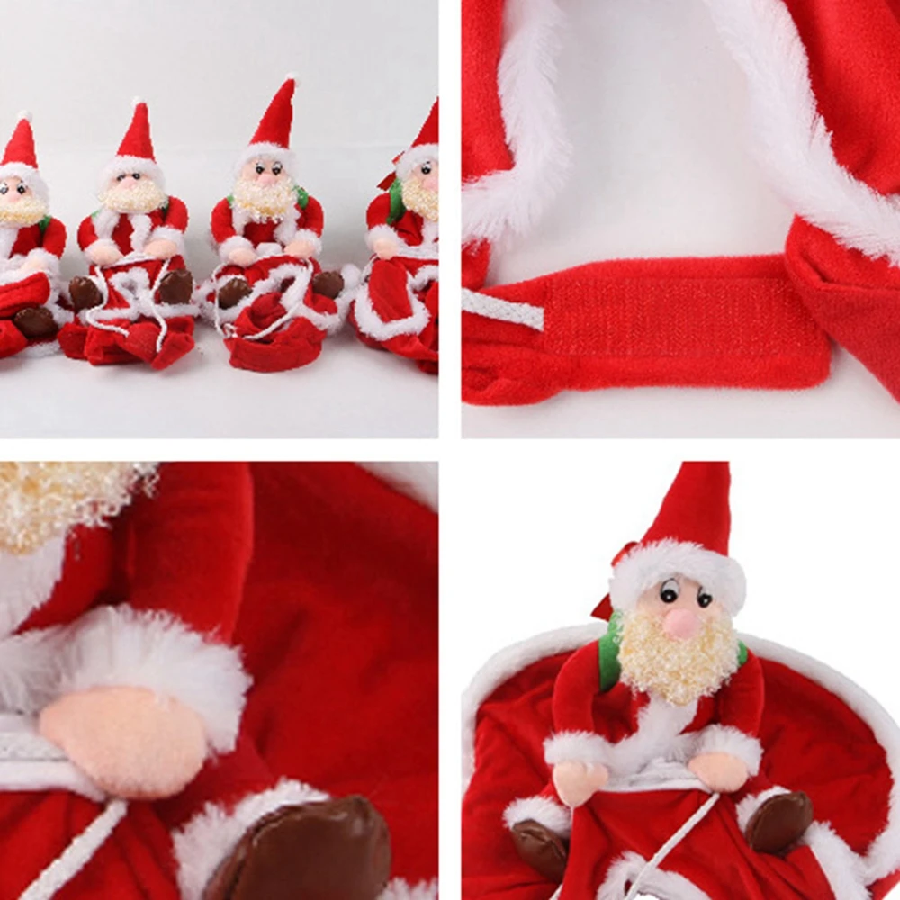 Pet Dog Christmas clothes Funny Santa Claus riding a deer Jacket Coat Pets Christmas Dog Apparel Costumes for Big Dog Small Dog