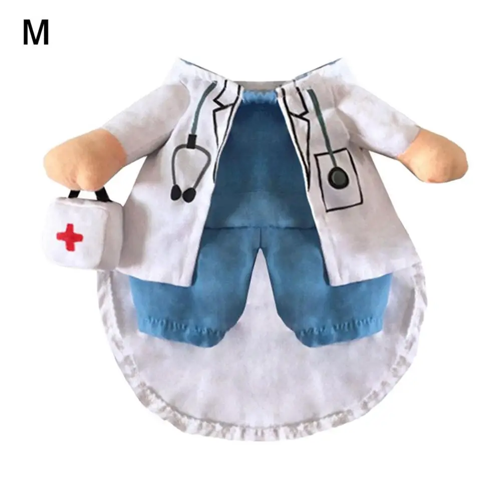 Pet Halloween Costume Funny Dog Cat Doctor Costume Pet Doctor Clothing Funny Cosplay Clothes Dress Apparel Outfit Uniform