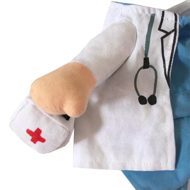 Pet Halloween Costume Funny Dog Cat Doctor Costume Pet Doctor Clothing Funny Cosplay Clothes Dress Apparel Outfit Uniform - Image 5