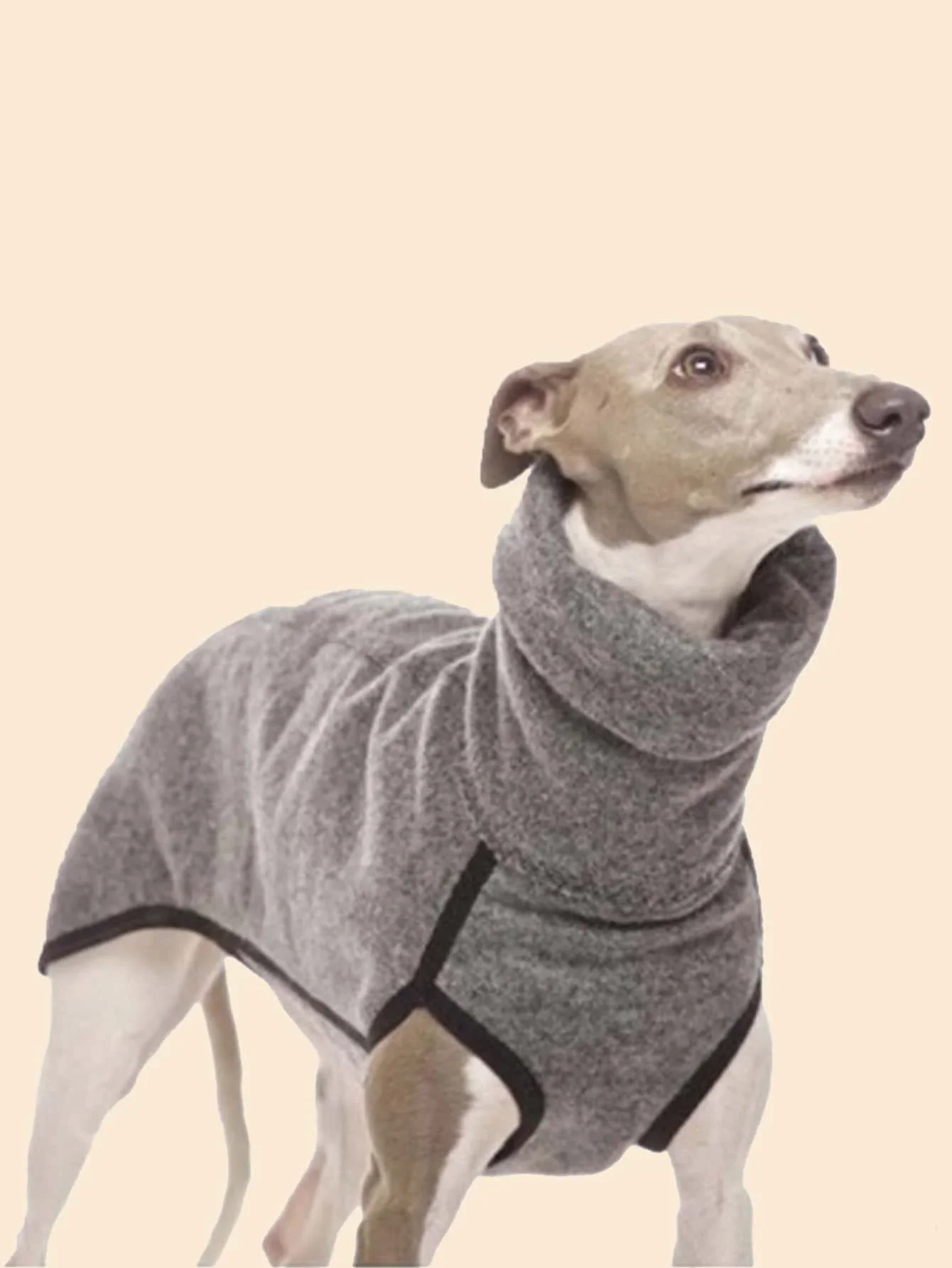 2024 Greyhound Clothes, Dog Winter Coat Pajamas Onesies  Turtleneck Stretch Greyhound Apparel Pet Clothes Coat Outfit for Medium