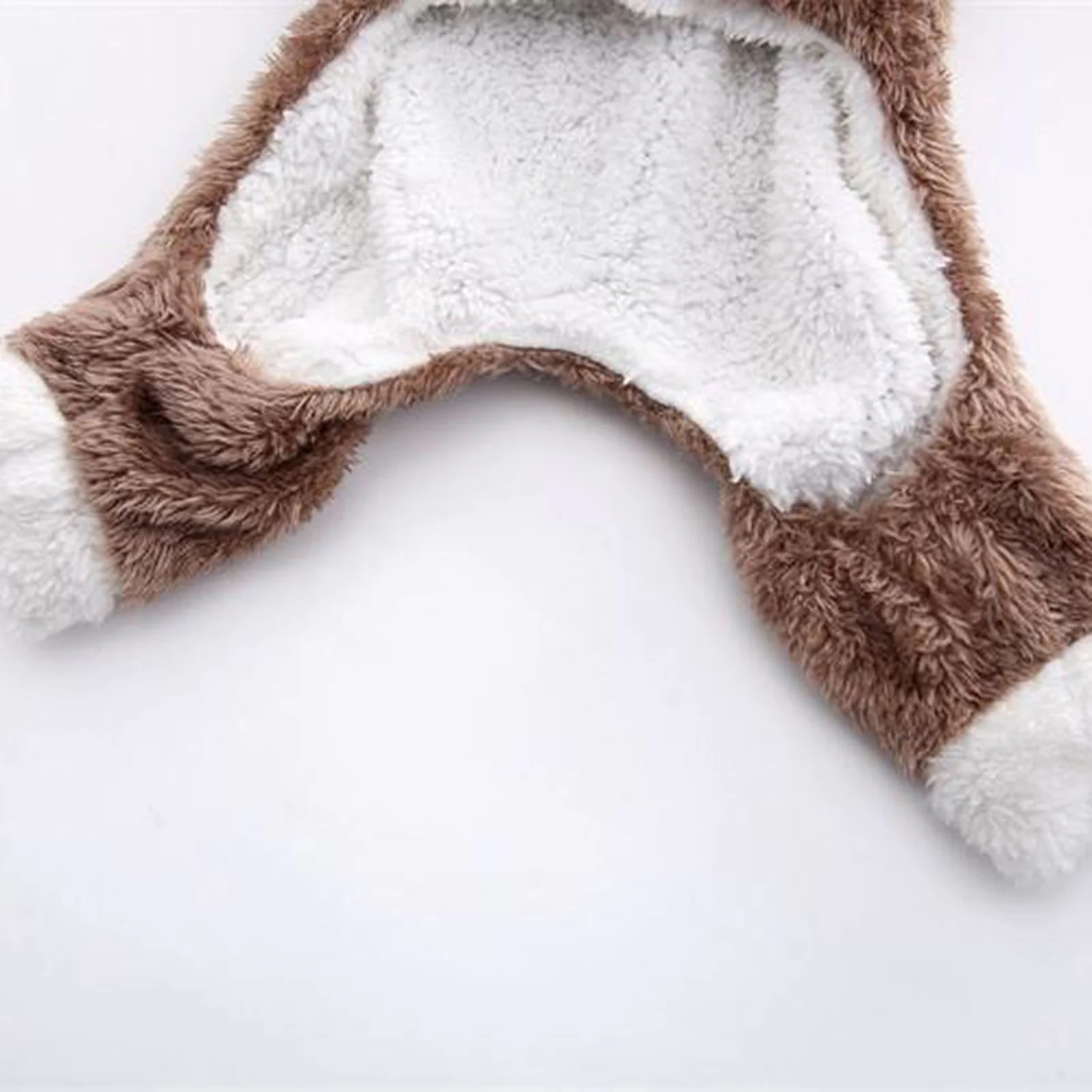 Warm Fleece Deer Shape Pet Costume Funny Party Cosplay Single Breasted Cats Apparel Thick Warm Small Furry Dogs Dress Ropa Perro