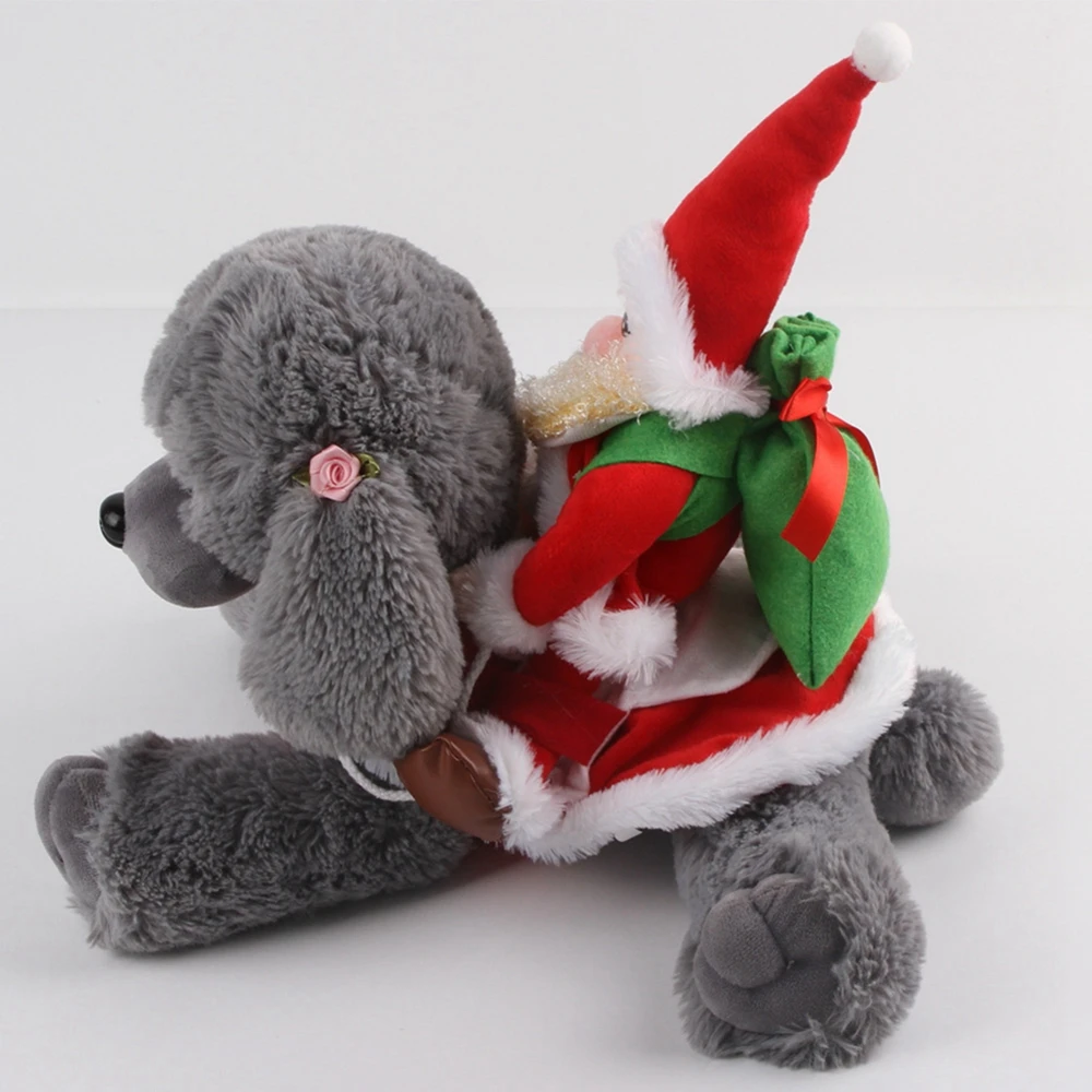 Christmas Dog Costume Riding Santa Claus Funny Dog Christmas Apparel Pet Cat Holiday Outfit Clothes Halloween Xmas Dressing up