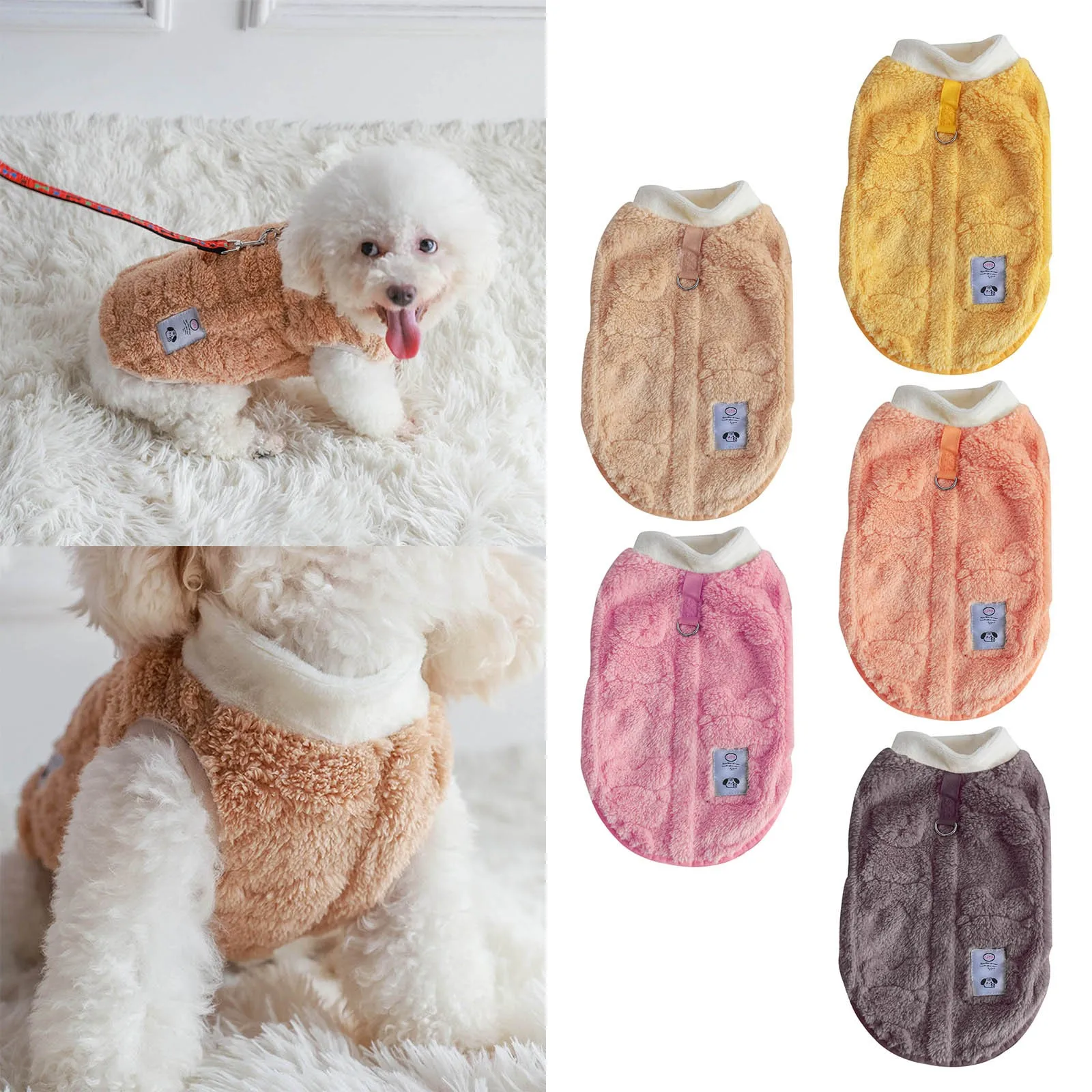 Winter Warm Dog Vest Clothes Comfor Soft Plush Dogs Cat Sweater for Maltese Yorkies Clothing Poodle Chihuahua Apparel Puppy Coat