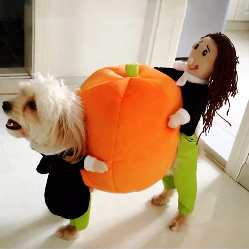 Dog Clothes Halloween Funny Pet Pumpkin Costume Pet Cosplay Special Events Apparel Outfit Dog Cute Cosplay Costumes