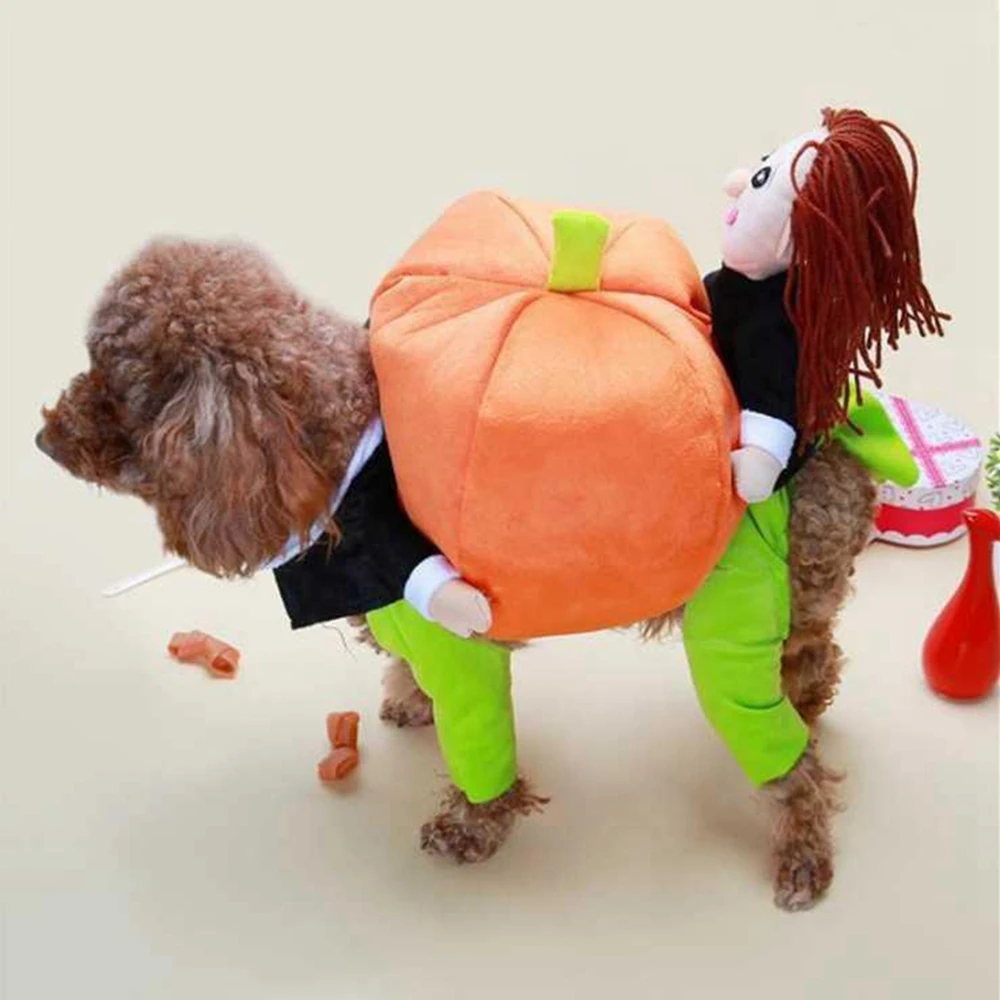 Dog Clothes Halloween Funny Pet Pumpkin Costume Pet Cosplay Special Events Apparel Outfit Dog Cute Cosplay Costumes