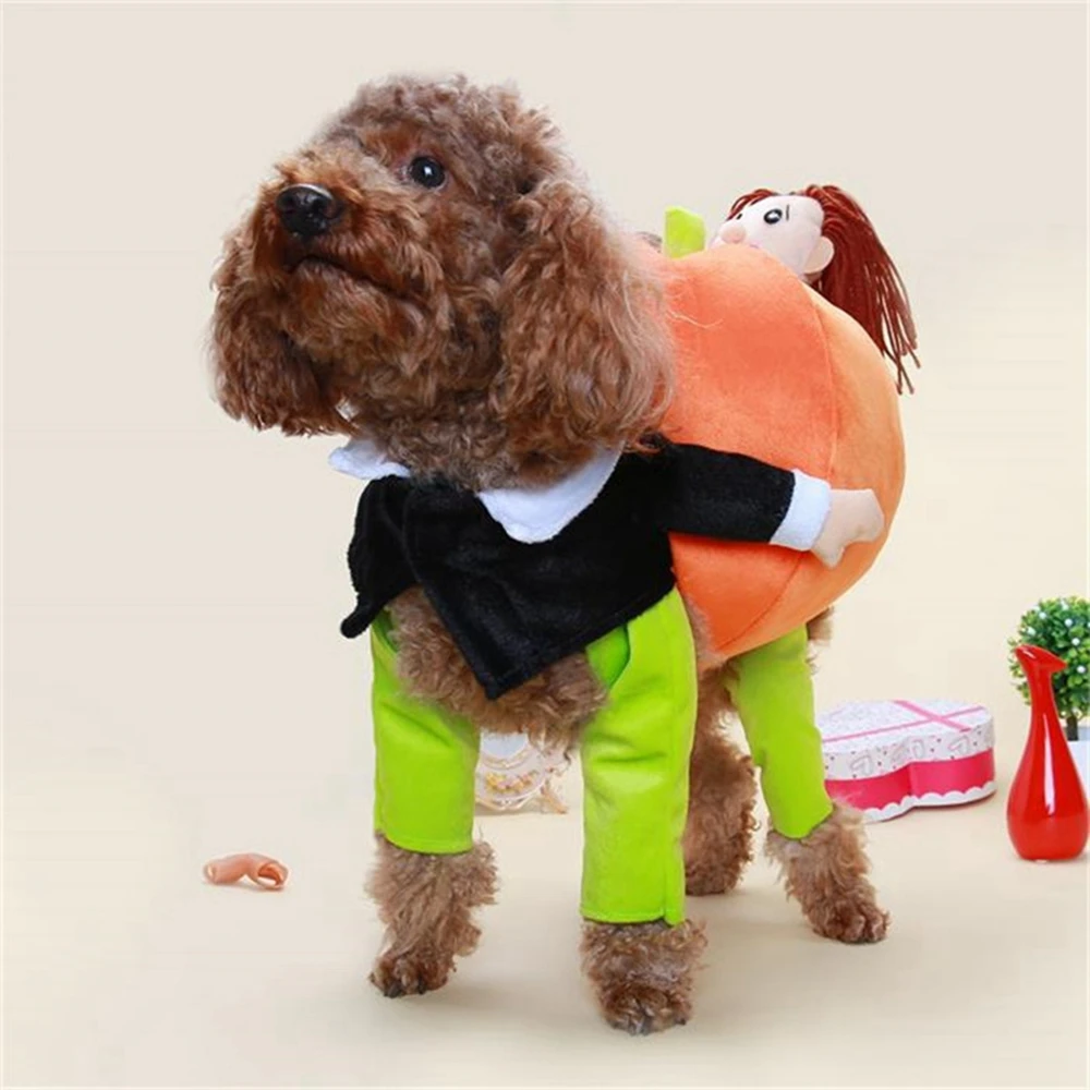 Dog Clothes Halloween Funny Pet Pumpkin Costume Pet Cosplay Special Events Apparel Outfit Dog Cute Cosplay Costumes