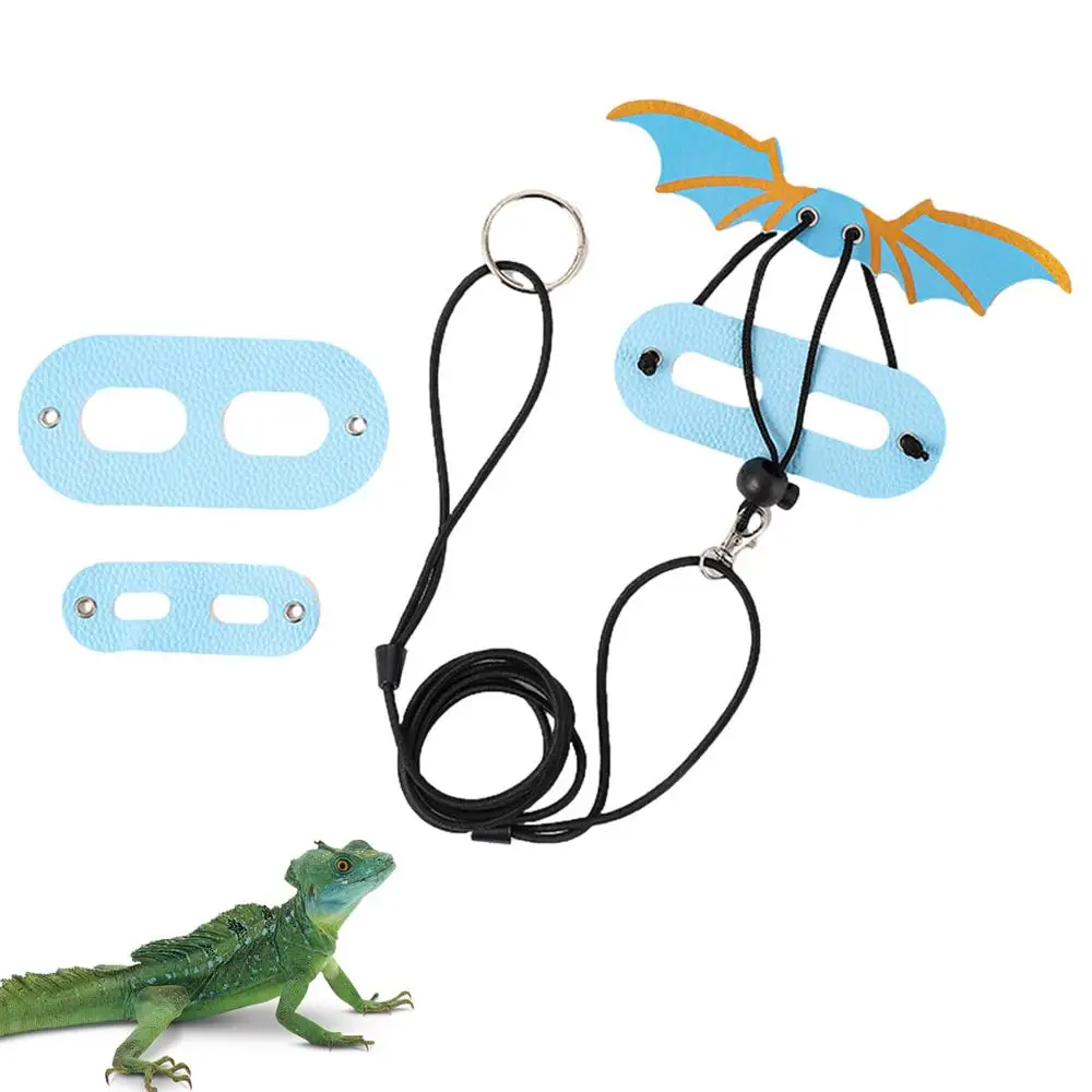 Bearded Dragon Harness And Leash 3 Size Harness Leash For Lizard Adjustable Reptile Training Lead Harness Flexible Animal