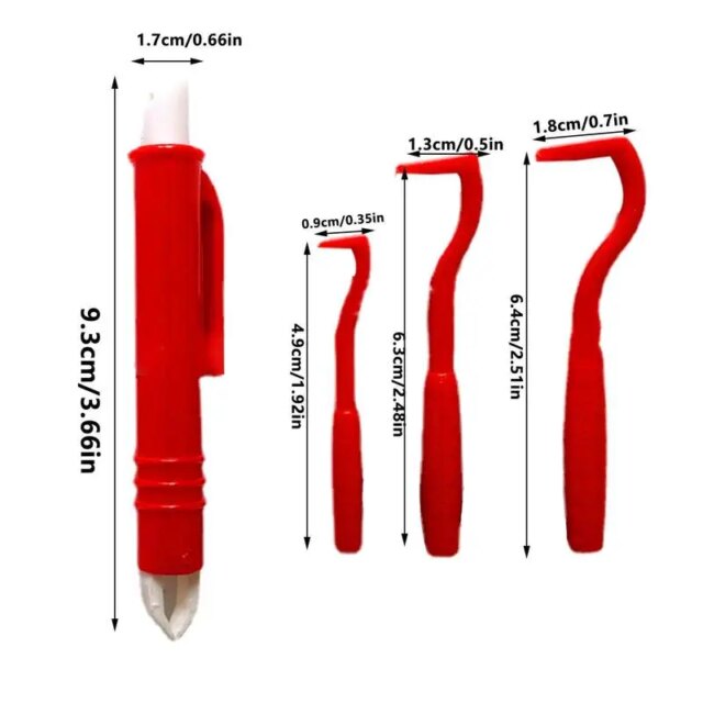 4pcs Pet Flea Removal Tool Kits Plastic Scratching Hook Remover Pet Cat Dog Grooming Supplies Tick Removal Tool Tweezers Clip - Image 6