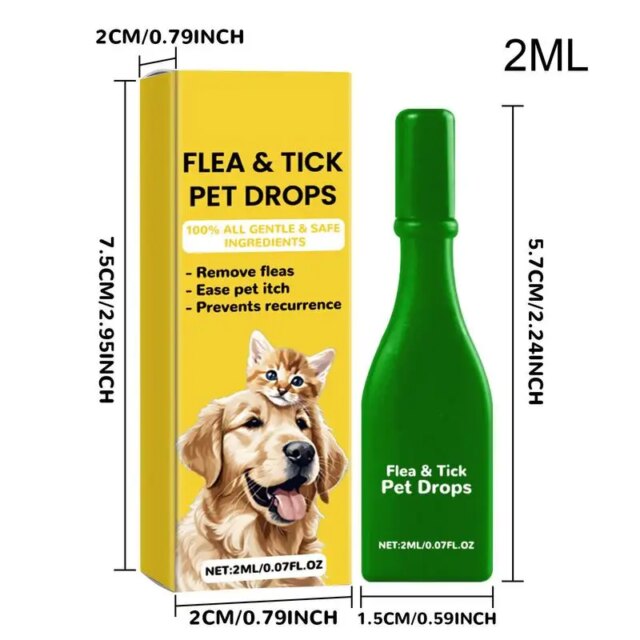 Cat Tick Spray Pet External Drops Long Lasting Tick Removal Tool Comfortable Pet Care Spray Tick Liquid Tick Removal Tool For - Image 6